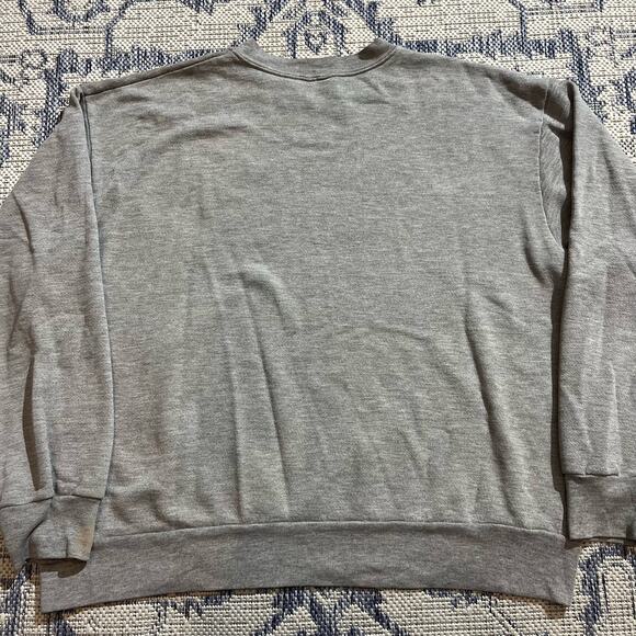 VTG 90's NFL Gray Steelers Football Crewneck Made in USA SZ BOXY XL - Picture 3 of 5